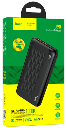 Powerbank Hoco J90 10000mAh 1USB/1C 20W/22.5W черный