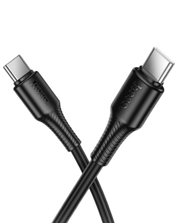  Usb Кабель-зарядка Type-C на Type-C Hoco X120 60W 1м черный