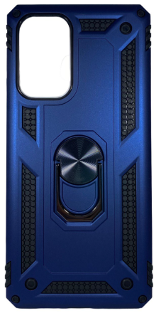  Накладка для Samsung Galaxy A73 5G силиконовая противоударная с кольцом синяя