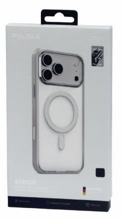  Накладка для i-Phone 17 Pro Max Puloka Armor Magsafe черный