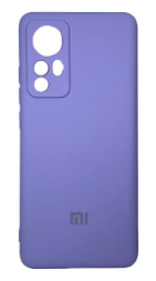 Накладка для Xiaomi 12 Silicone cover без логотипа лаванда
