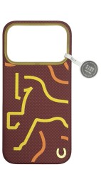 Накладка для i-Phone 17 Pro Airity Aramid Fiber Bein the lead Magsafe лошадь красный