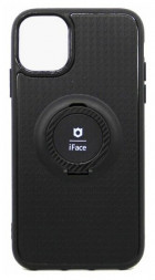 Чехол-накладка для i-Phone 11 6.1 силикон i-face с держателем черный