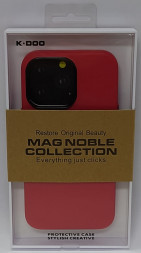 Накладка для i-Phone 13 Pro K-Doo Mag Noble кожаная красная