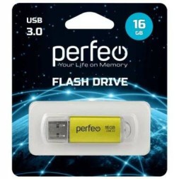 3.0 USB флеш накопитель Perfeo 64GB C14 золотистый