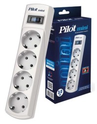 Сетевой фильтр Pilot Mini 3м/4 розетки белый