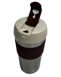 Термокружка Kiss Kiss Fish Rainbow 490ml коричневый-серебро