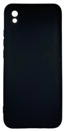  Накладка для Xiaomi Redmi 9А Silicone cover без логотипа черная