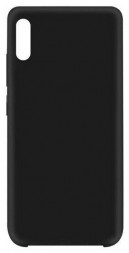 Накладка для Xiaomi Redmi 9А Silicone cover без логотипа черная