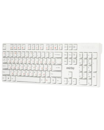  Клавиатура проводная Smartbuy ONE 238 USB/104+9 клавиш/Индикация клавиш/1.3м, (SBK-238U-W) белая