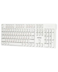 Клавиатура проводная Smartbuy ONE 238 USB/104+9 клавиш/Индикация клавиш/1.3м, (SBK-238U-W) белая 