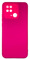 Накладка для Xiaomi Redmi 10C Silicone cover без логотипа розовая