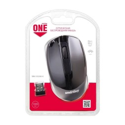 Мышь беспроводная Smartbuy ONE 332AG USB/DPI 1000/3 кнопки/2AAA (SBM-332AG-K) черная