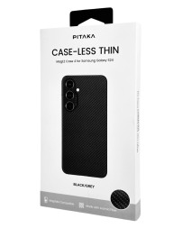 Накладка для Samsung Galaxy S24 Pitaka Magez Case 4 черно-серый