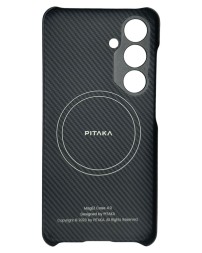 Накладка для Samsung Galaxy S24 Pitaka Magez Case 4 черно-серый