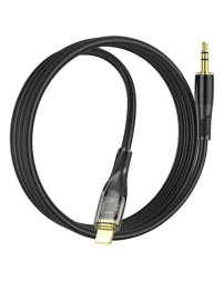 Кабель-переходник Hoco UPA25 AUX 3,5мм на Lightning 1м черный