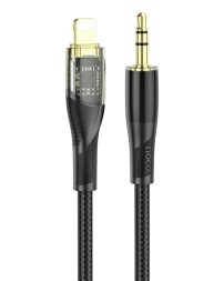 Кабель-переходник Hoco UPA25 AUX 3,5мм на Lightning 1м черный