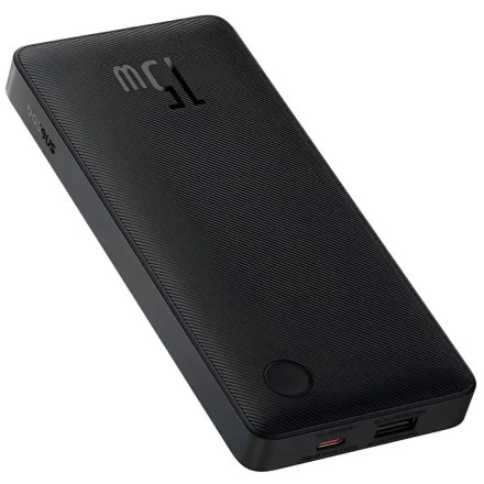  Powerbank Baseus Airpow Lite 10000mAh 1USB/1C 15W (P10067500213-00) чёрный