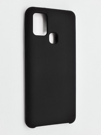 Накладка для Samsung Galaxy A21S Silicone cover без логотипа черная