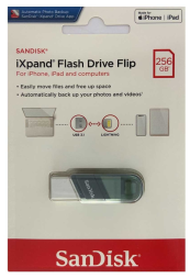 3.0 USB флеш накопитель SanDisk 256GB iXpand Flash Drive Flip (SDIX90N-256G-GN6NE)