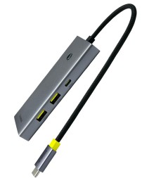 USB-C хаб Baseus UltraJoy Series 7в1 3USB/HDMI/2USB-C/RJ45 (B00052803811-03) серый