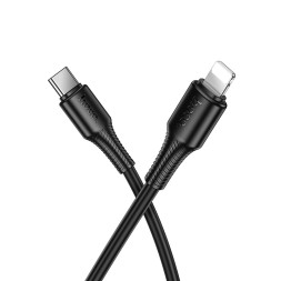Usb Кабель-зарядка Type-C на Lightning Hoco X120 27W 1м черный