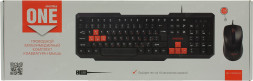 Проводной комплект клавиатура+мышь Smartbuy Smartbuy ONE черно-красный (SBC-230346-KR)