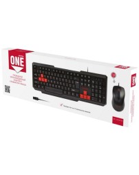 Проводной комплект клавиатура+мышь Smartbuy Smartbuy ONE черно-красный (SBC-230346-KR)