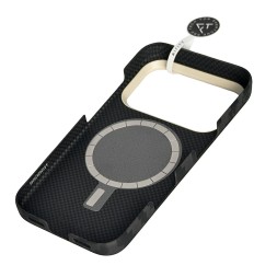 Накладка для i-Phone 17 Pro Airity Aramid Fiber Bamboo Shadow Fog Magsafe черный