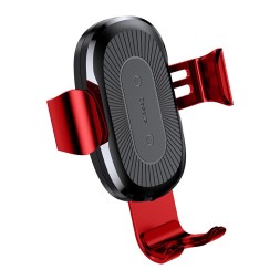 Держатель c беспроводной зарядкой Baseus Heukji Gravity (WXZT-09) красный