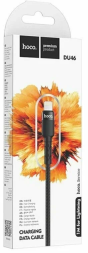 Usb Кабель-зарядка Lightning Hoco DU46 2.4A 1м черный