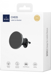 Держатель в автомобиль в воздуховод WIWU CH035 магнитный серебристый
