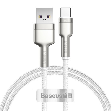  Usb Кабель-зарядка TYPE-C Baseus Cafule Series 1м (CAKF000102) 66W белый