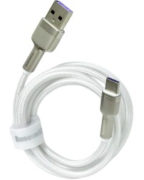Usb Кабель-зарядка TYPE-C Baseus Cafule Series 1м (CAKF000102) 66W белый