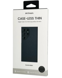 Накладка для Samsung Galaxy S24 Ultra Pitaka Magez Case 4 черно-серый