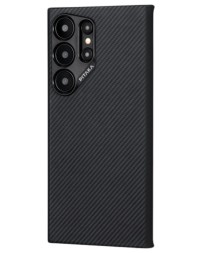 Накладка для Samsung Galaxy S24 Ultra Pitaka Magez Case 4 черно-серый