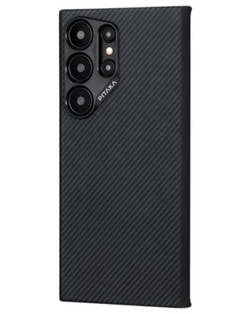  Накладка для Samsung Galaxy S24 Ultra Pitaka Magez Case 4 черно-серый