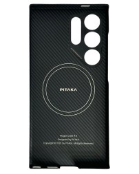Накладка для Samsung Galaxy S24 Ultra Pitaka Magez Case 4 черно-серый
