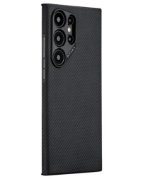 Накладка для Samsung Galaxy S24 Ultra Pitaka Magez Case 4 черно-серый