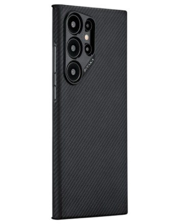  Накладка для Samsung Galaxy S24 Ultra Pitaka Magez Case 4 черно-серый