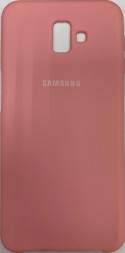 Накладка для Samsung Galaxy J6 plus 2018 Silicone cover розовая