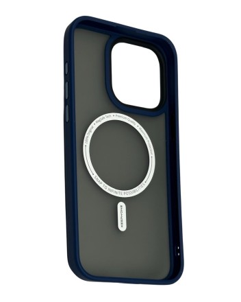  Накладка для i-Phone 15 Pro Max Keephone Mago Pro Magsnap матовый синий