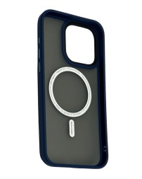 Накладка для i-Phone 15 Pro Max Keephone Mago Pro Magsnap матовый синий