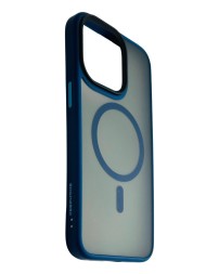 Накладка для i-Phone 15 Pro Max Keephone Mago Pro Magsnap матовый синий