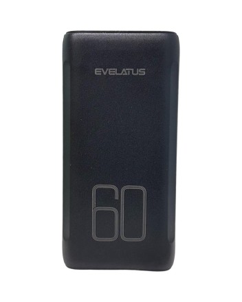  Powerbank Evelatus 60000mAh 6USB/2C 22.5W/20W черный