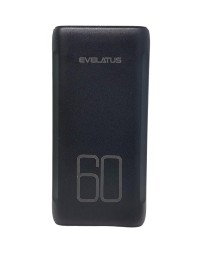 Powerbank Evelatus 60000mAh 6USB/2C 22.5W/20W черный