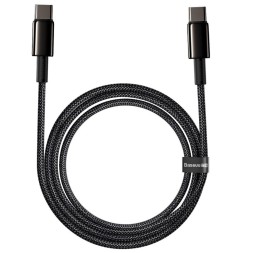 Кабель-зарядка Type-C на Type-C Baseus Tungsten Gold 100W 2м (CATWJ-A01) чёрный