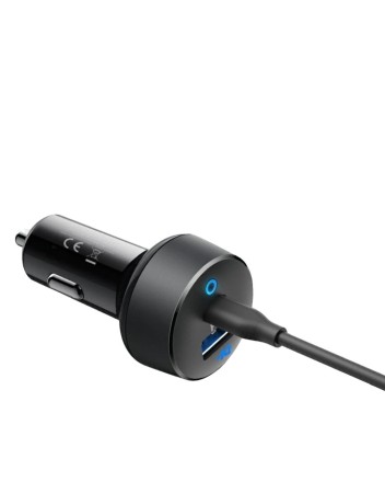  Автомобильное заряд. устр. Anker Power Drive 2 (A2720) черное