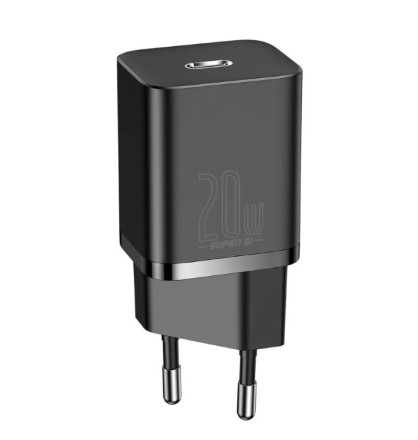  Сетевое зар. устр. Baseus Super Si Quick Charger 1C 20W EU CCSUP-B01 черное