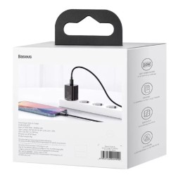 Сетевое зар. устр. Baseus Super Si Quick Charger 1C 20W EU CCSUP-B01 черное